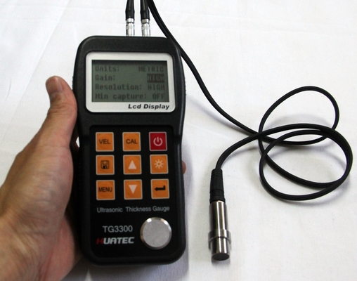 Plastic 0.75mm - 300.0mm measure range Ultrasonic thickness gauge , UT thickness gage