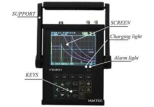 DAC AVG & B scan Dual 4A Ultrasonic Flaw Detector FD301 for Gate and DAC alarm