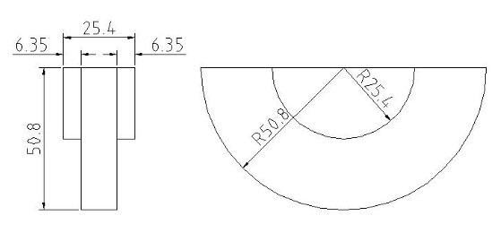 DC Distance ASTM E164 OEM Ut Calibration Blocks